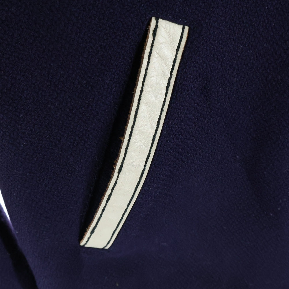 SAINT LAURENT PARIS(サンローランパリ) バックロゴレザーワッペン付き ヴァーシティジャケット スタジャン レディース パープル 636254 Y180W