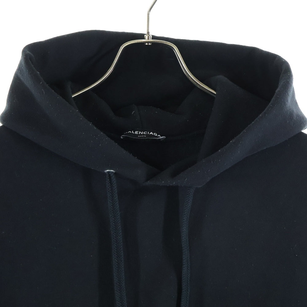 BALENCIAGA(バレンシアガ) 17SS Feel Fine 1969 カットオフ プルオーバーパーカー ブラック 509508 TYK47