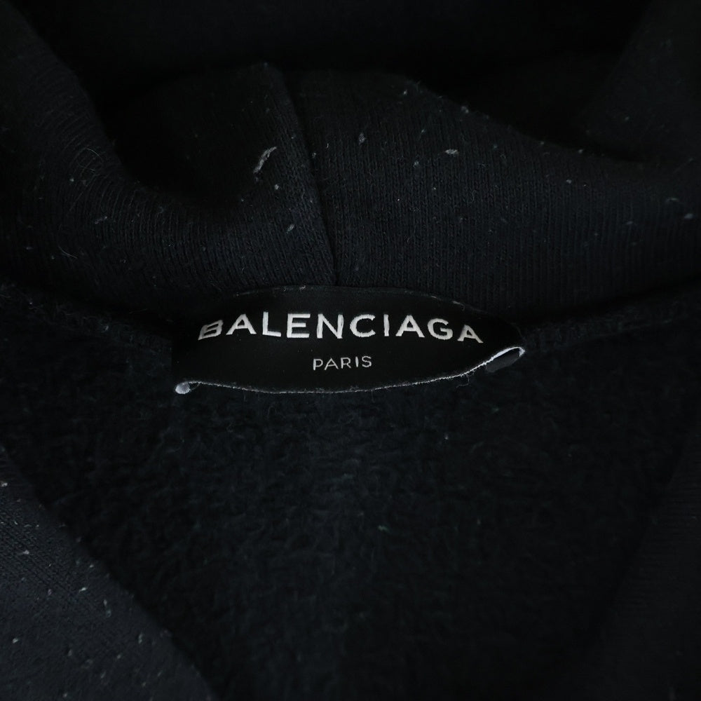 BALENCIAGA(バレンシアガ) 17SS Feel Fine 1969 カットオフ プルオーバーパーカー ブラック 509508 TYK47