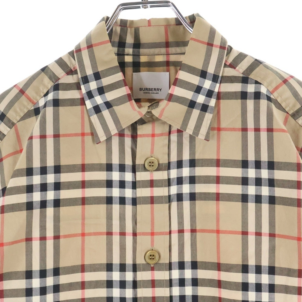 BURBERRY(バーバリー) 20AW Checked Shirt チェック柄 長袖シャツ ベージュ 8027778/70B