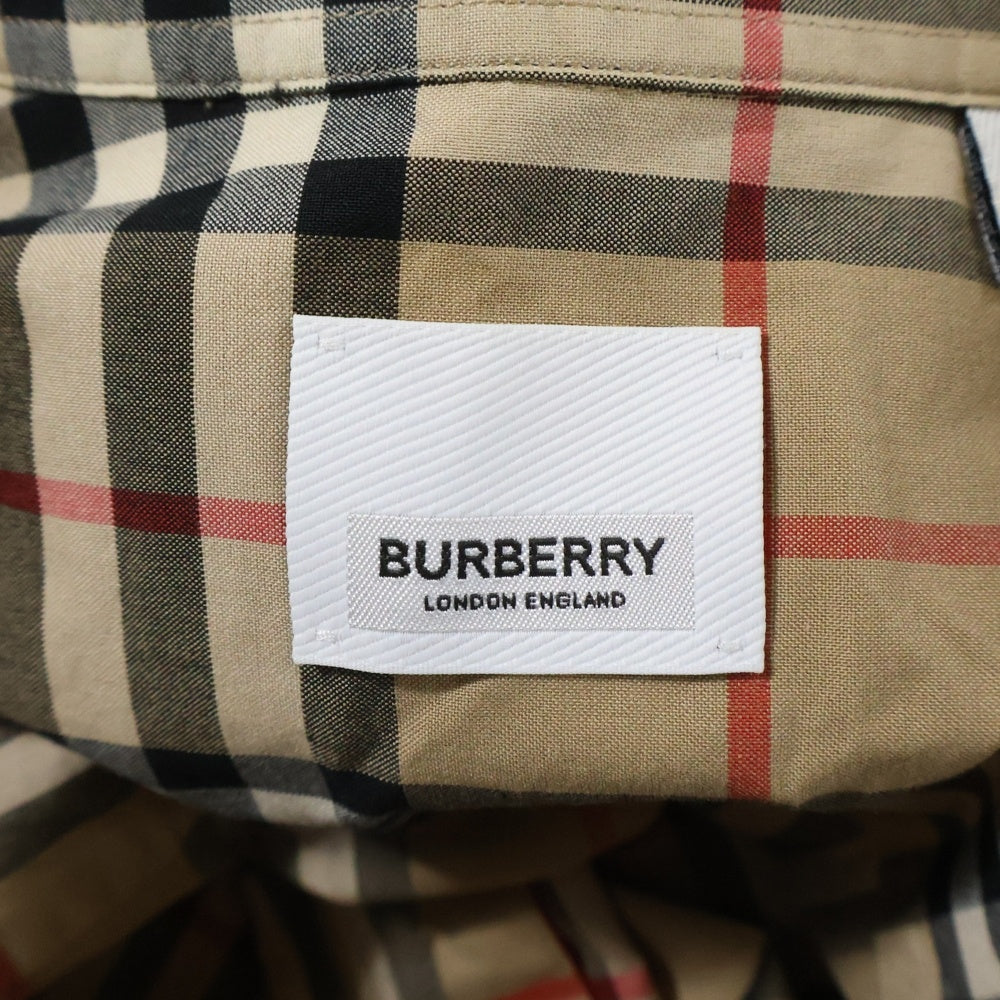 BURBERRY(バーバリー) 20AW Checked Shirt チェック柄 長袖シャツ ベージュ 8027778/70B