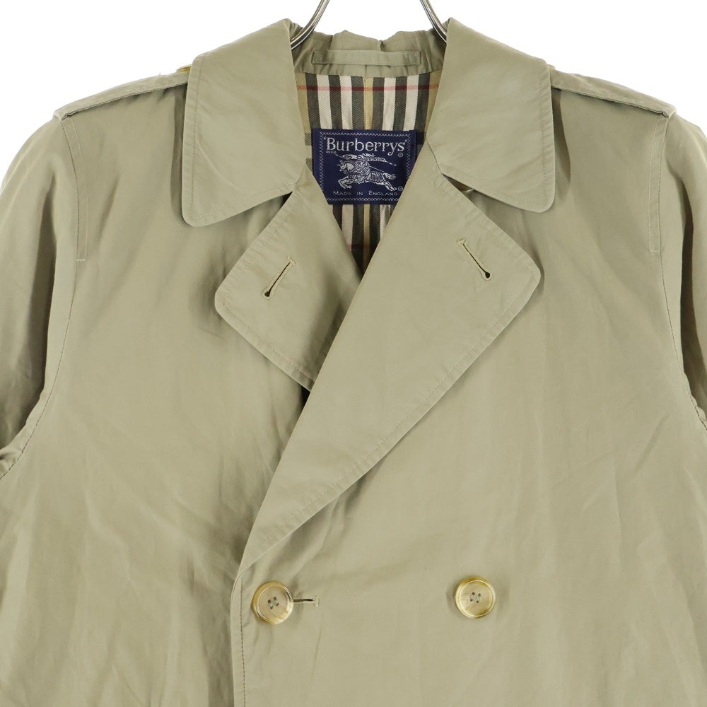 BURBERRYS(バーバリーズ) 80s ダブルブレストトレンチコート エポレット ノバチェック ベージュ