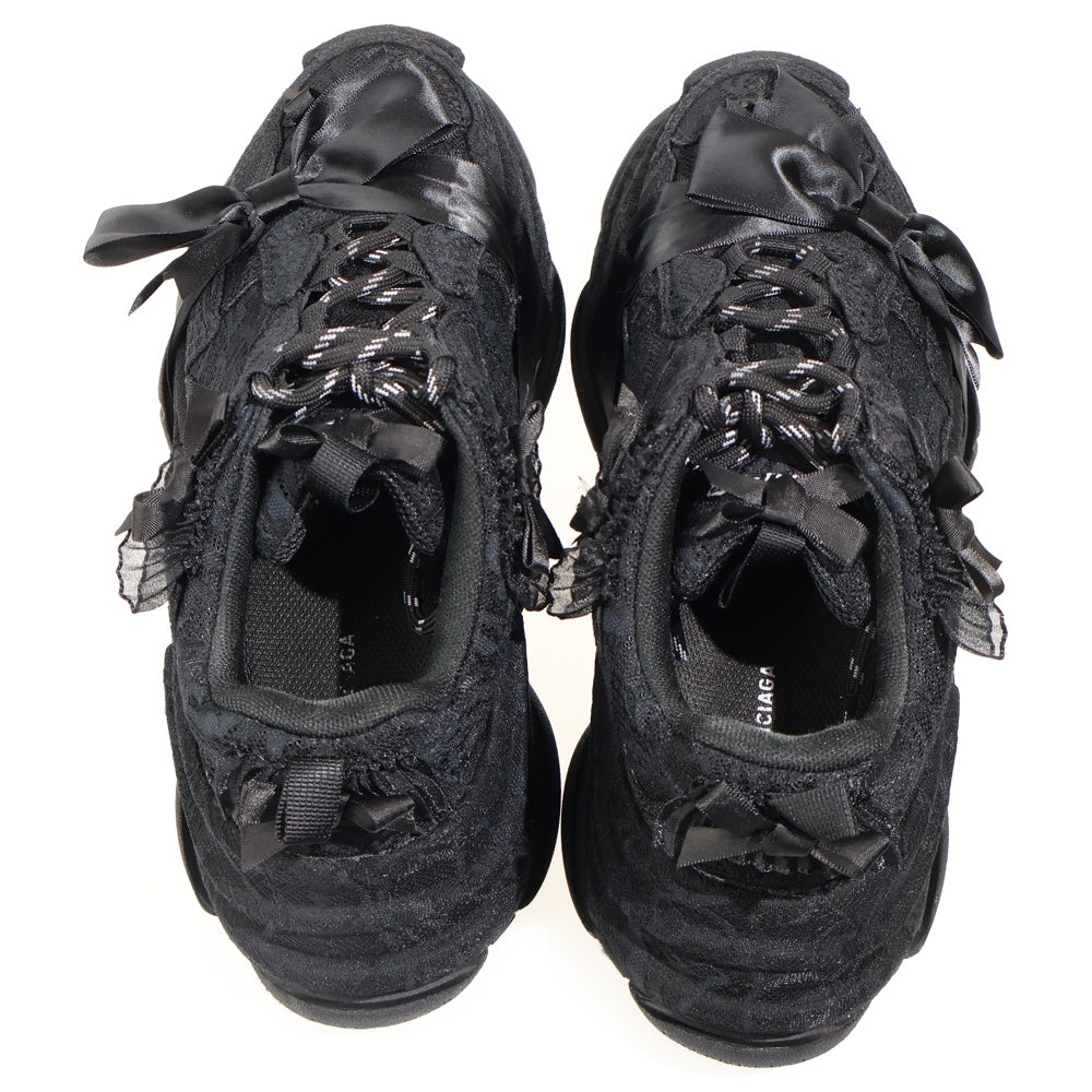 BALENCIAGA(バレンシアガ) Triple S トリプル S レースアップローカットスニーカー ブラック 524039