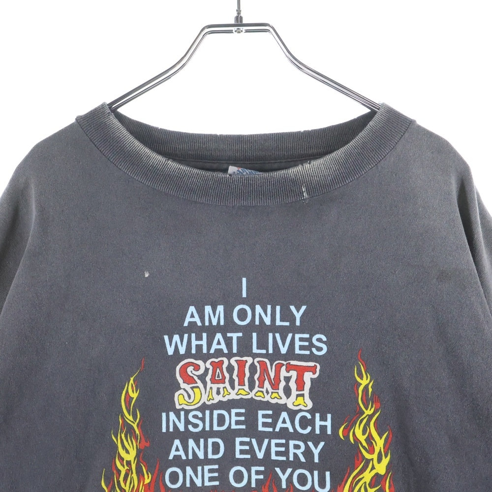 SAINT MICHAEL(セントマイケル) 25SS × NEIGHBORHOOD STHD SS TEE SM-HR8-0000-C69 ネイバーウッド プリント クルーネック 半袖Tシャツ グレー