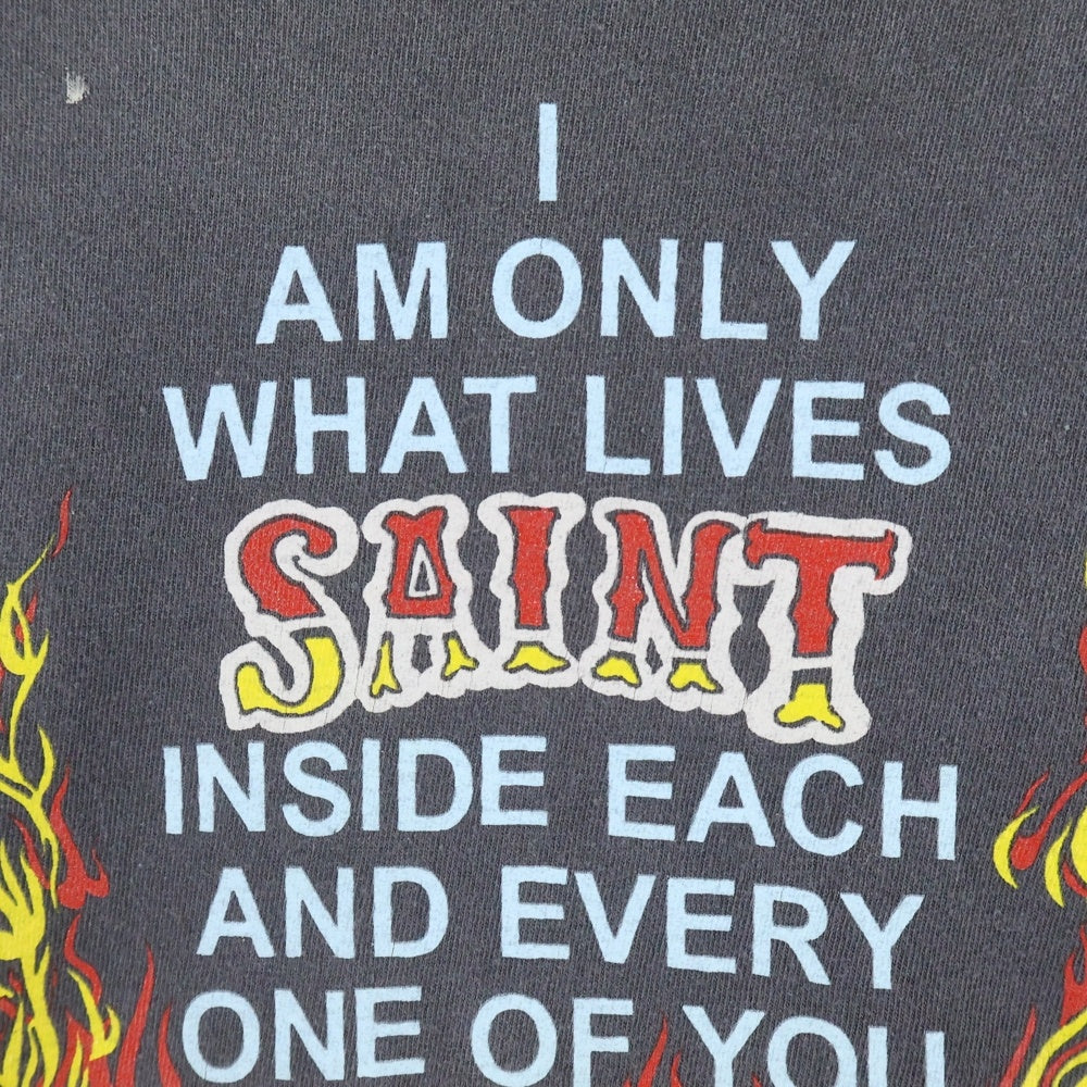 SAINT MICHAEL(セントマイケル) 25SS × NEIGHBORHOOD STHD SS TEE SM-HR8-0000-C69 ネイバーウッド プリント クルーネック 半袖Tシャツ グレー