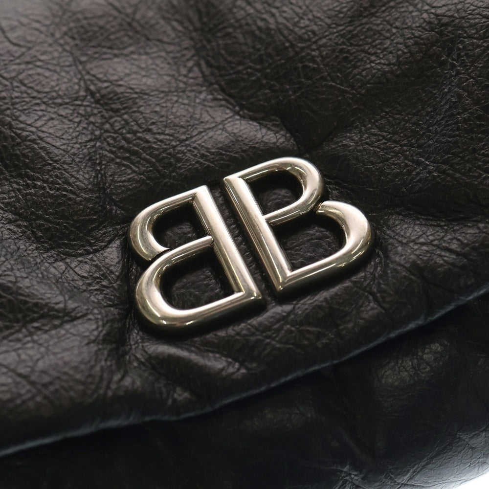 BALENCIAGA(バレンシアガ) MONACO FLAP MES S モナコ スモール レザー ショルダーバッグ ブラック 806630 2ABCI レディース