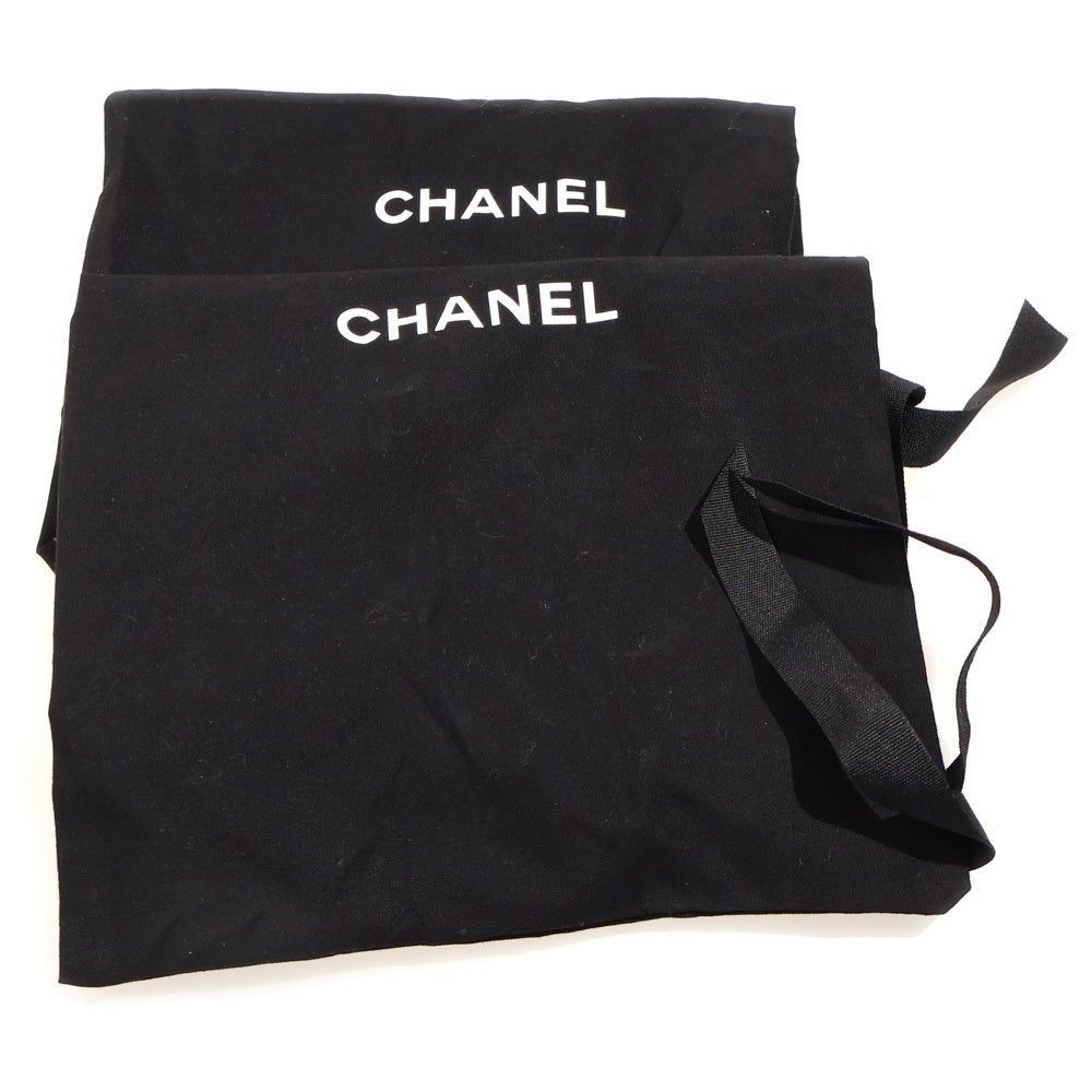 CHANEL(シャネル) ココマーク メリージェーン レザー フラット パンプス ホワイト/ブラック レディース