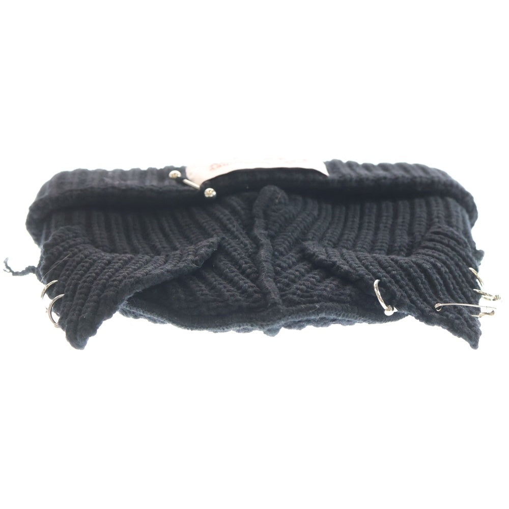 CHARLES JEFFREY LOVERBOY(チャールズジェフリーラバーボーイ) CHUNKY EARS BEANIE スタッズ付 キャットビーニー ブラック