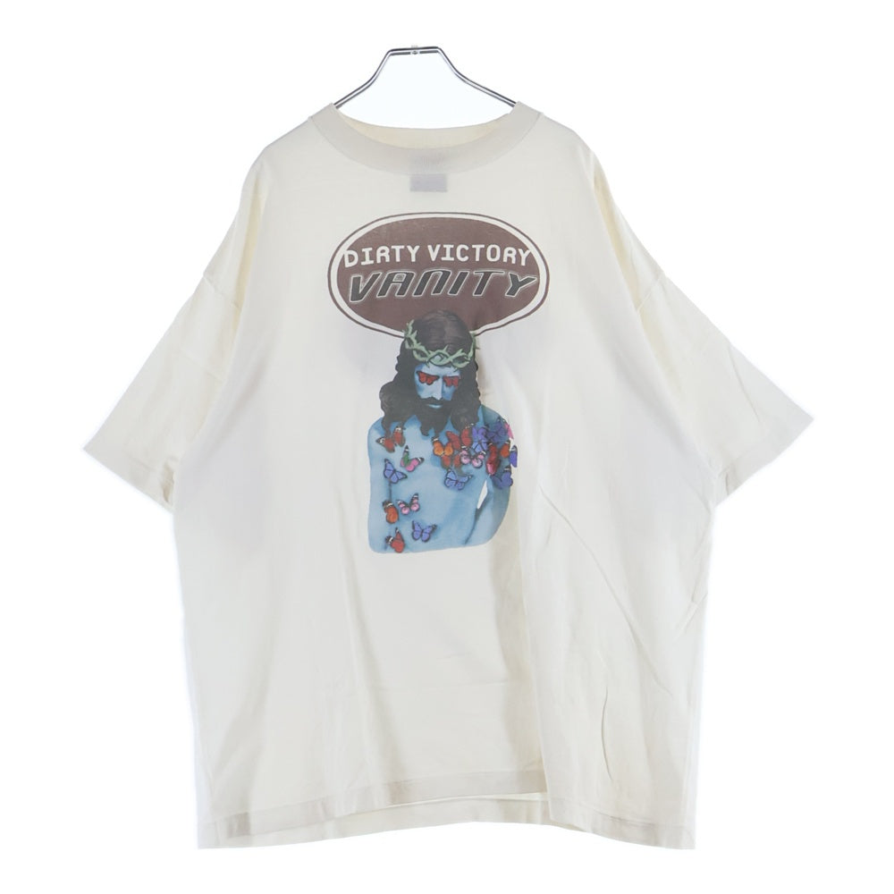 SAINT MICHAEL(セントマイケル) 24AW VANITY SS TEE SM-YS1-0000-006 ジーザスプリント半袖Tシャツ カットソー ホワイト