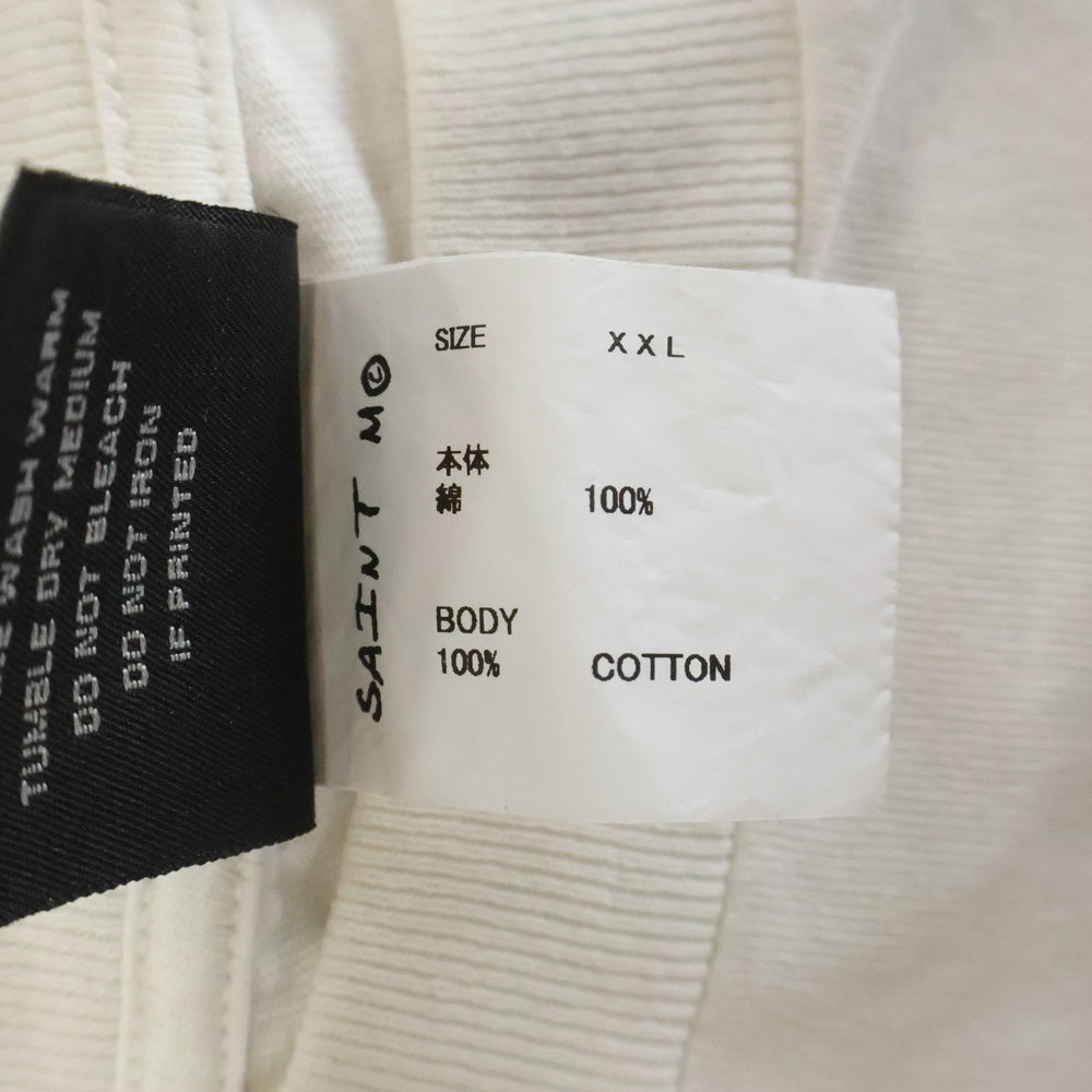 SAINT MICHAEL(セントマイケル) 24AW VANITY SS TEE SM-YS1-0000-006 ジーザスプリント半袖Tシャツ カットソー ホワイト