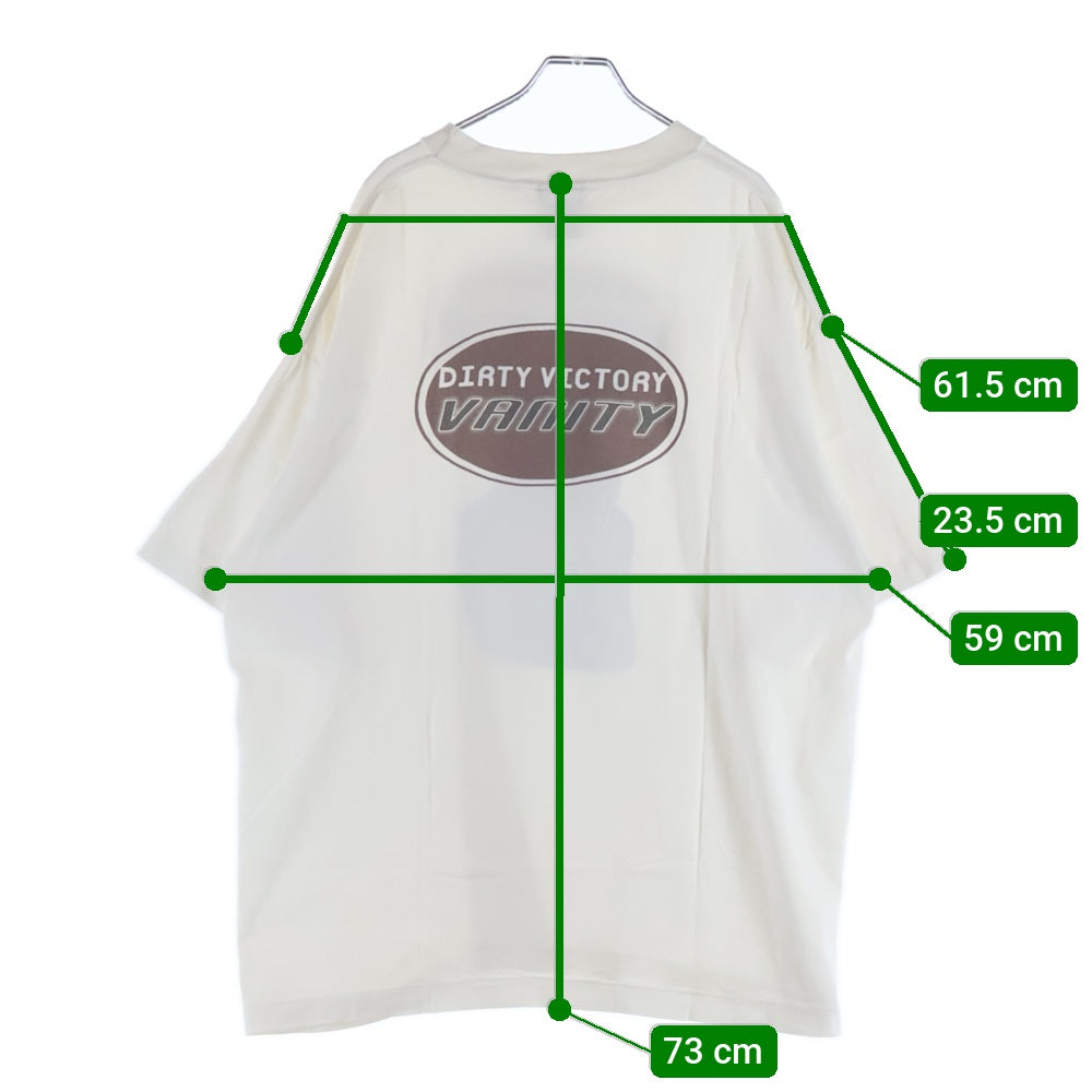 SAINT MICHAEL(セントマイケル) 24AW VANITY SS TEE SM-YS1-0000-006 ジーザスプリント半袖Tシャツ カットソー ホワイト