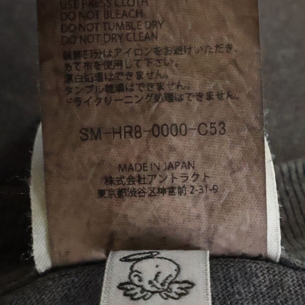 SAINT MICHAEL(セントマイケル) ×The Dark Knight JOKER ヴィンテージ加工 ジョーカープリント半袖Tシャツ カットソー チャコールグレー SM-HR8-0000-C53