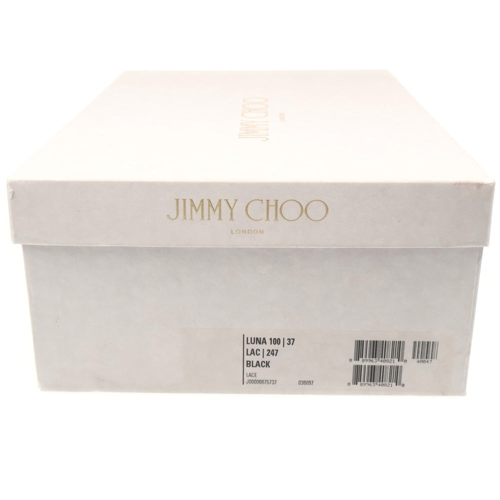 JIMMY CHOO(ジミーチュウ) LUNA100 レース レディース パンプス ブラック/ベージュ