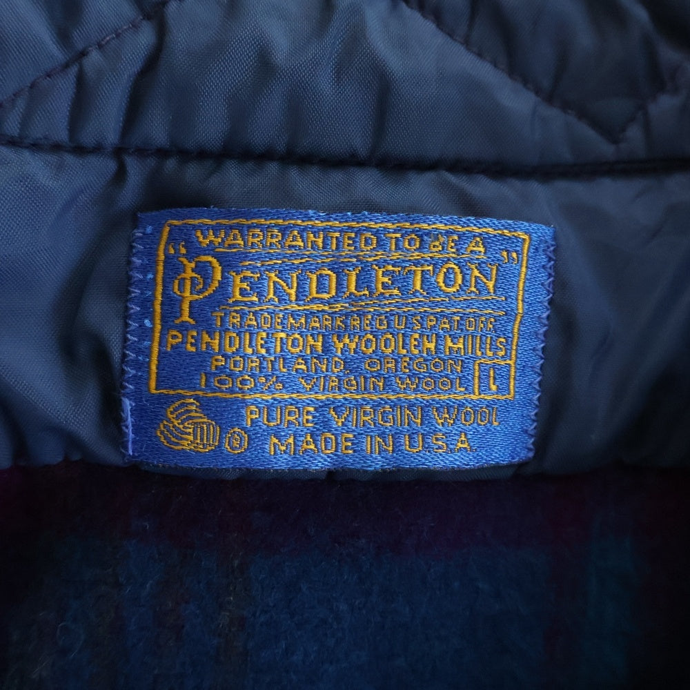 PENDLETON(ペンドルトン) 70S VINTAGE タータンチェック ロングスリーブ ウールシャツ マルチ