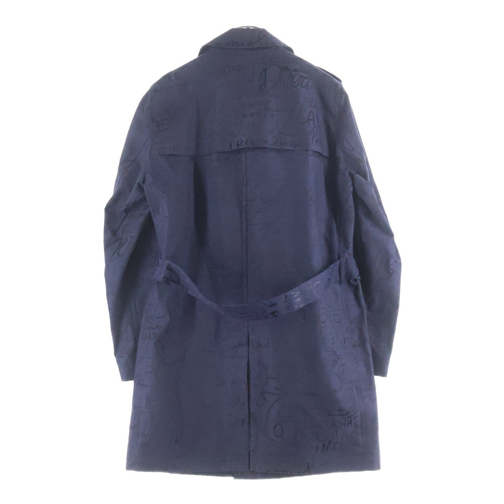 HERNO(ヘルノ) 70周年記念モデル フルグラフィックデザイン トレンチコート ネイビー 32374-30444-1