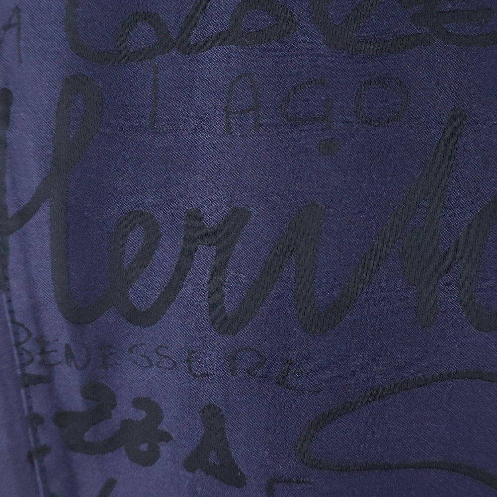 HERNO(ヘルノ) 70周年記念モデル フルグラフィックデザイン トレンチコート ネイビー 32374-30444-1