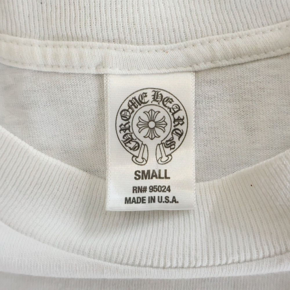 CHROME HEARTS(クロムハーツ) OLD DAGGER S/S Tee ダガーバックプリント 半袖Tシャツ ホワイト