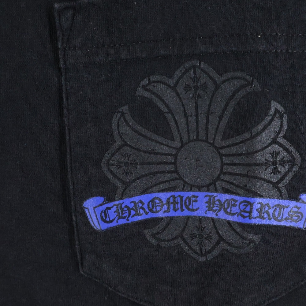 CHROME HEARTS(クロムハーツ) OLD CH PLUS フロントCHプラスプリント クルーネック 半袖Tシャツ ブラック