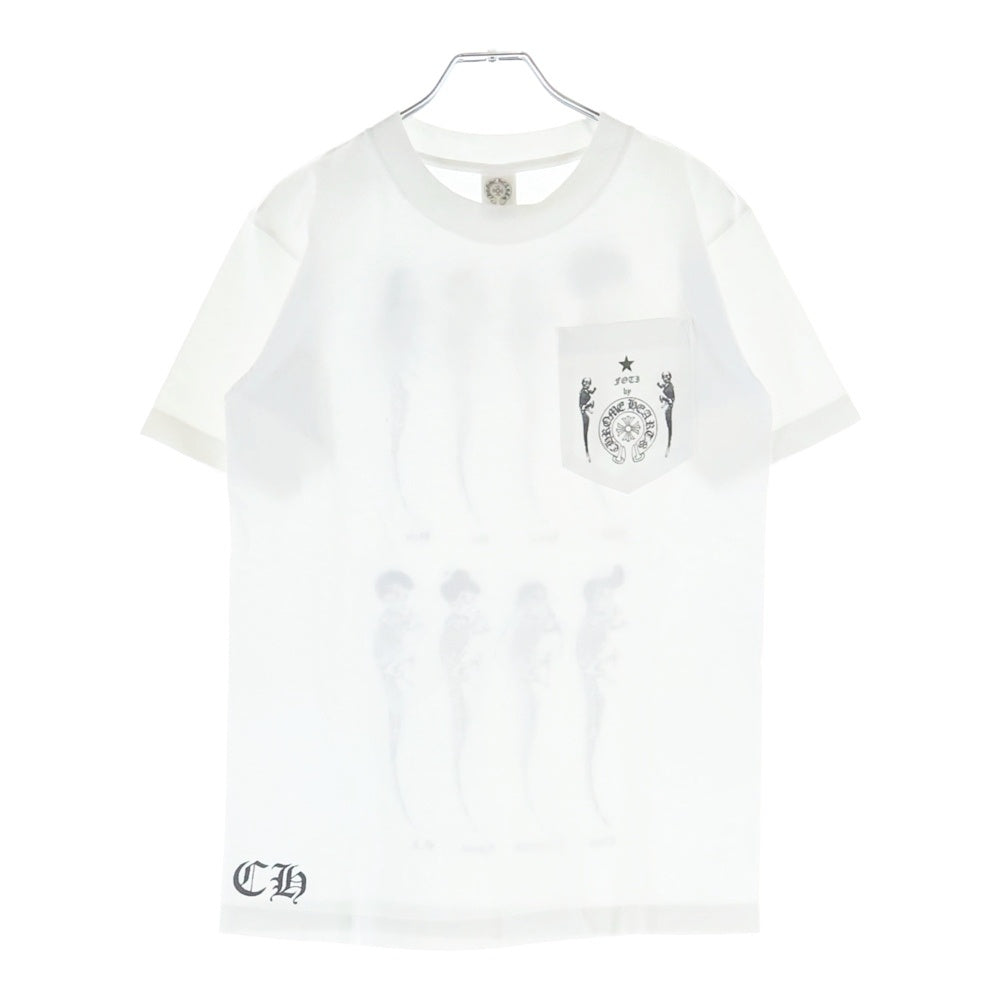 CHROME HEARTS(クロムハーツ) FOTI フォティ フロントプリント クルーネック 半袖Tシャツ ホワイト