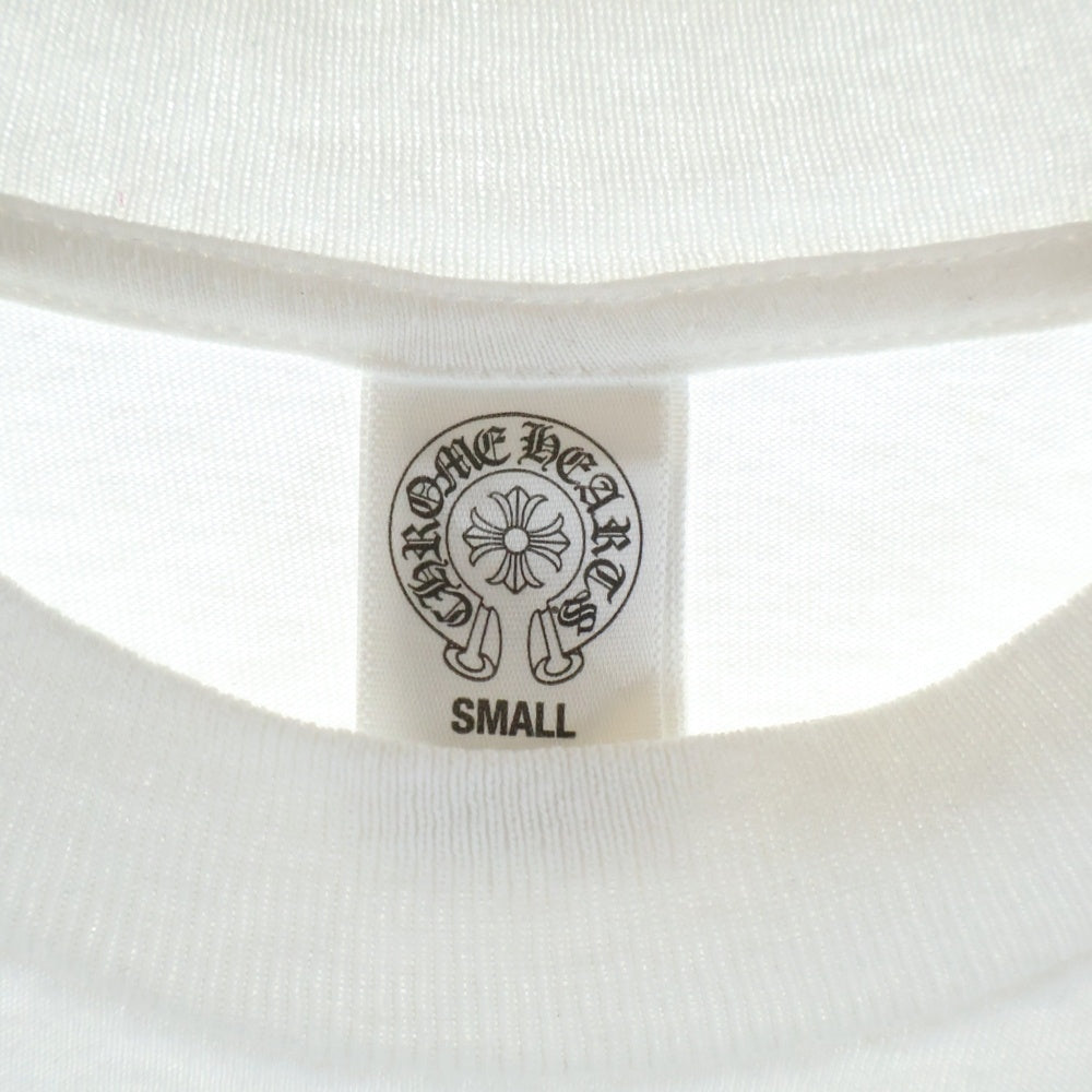 CHROME HEARTS(クロムハーツ) FOTI フォティ フロントプリント クルーネック 半袖Tシャツ ホワイト