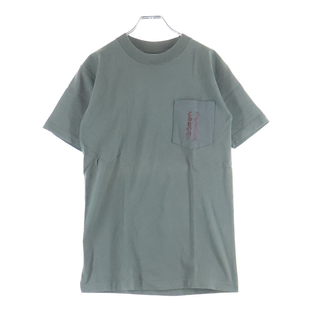 CHROME HEARTS(クロムハーツ) OLD CH T-SHRT US オールド プリント クルーネック 半袖Tシャツ カーキ