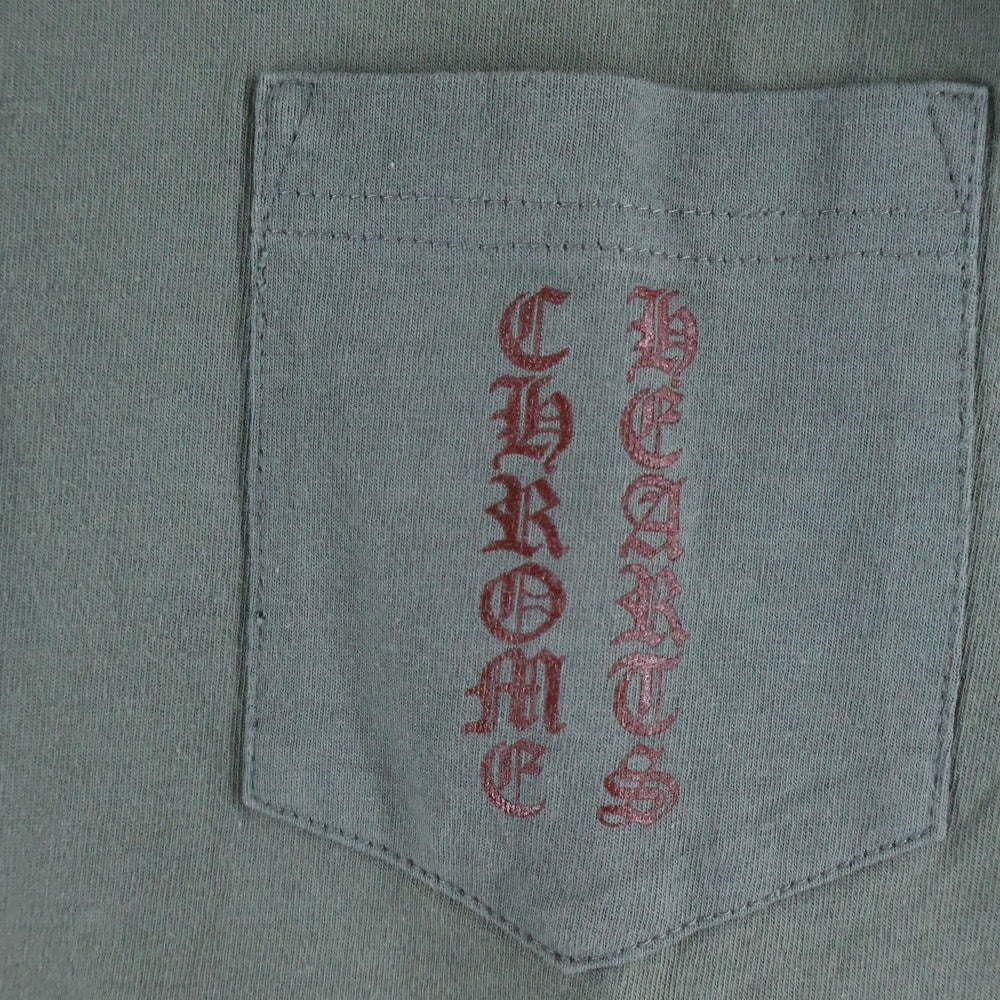 CHROME HEARTS(クロムハーツ) OLD CH T-SHRT US オールド プリント クルーネック 半袖Tシャツ カーキ