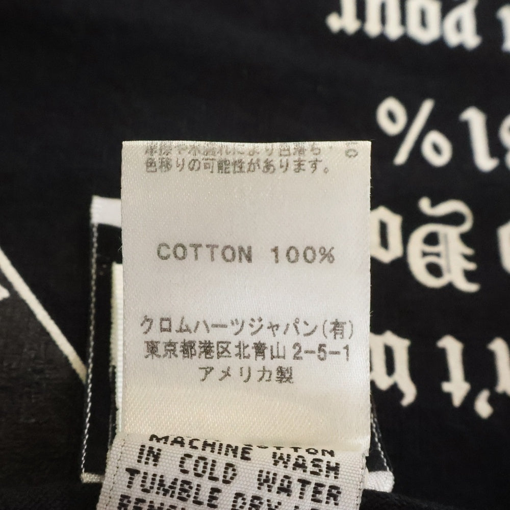 CHROME HEARTS(クロムハーツ) OLD JOE FOTI EXHIBITION 2009 フォティ 日本限定 クルーネック 半袖Tシャツ ブラック