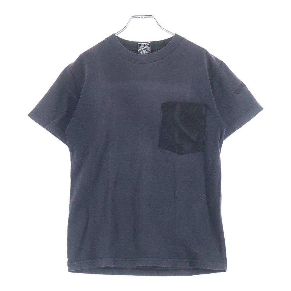 CHROME HEARTS(クロムハーツ) OLD オールドモデル 大阪限定 バック刺繍 ポケット切替 半袖Tシャツ カットソー ブラック