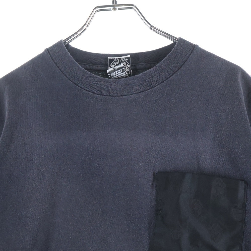 CHROME HEARTS(クロムハーツ) OLD オールドモデル 大阪限定 バック刺繍 ポケット切替 半袖Tシャツ カットソー ブラック