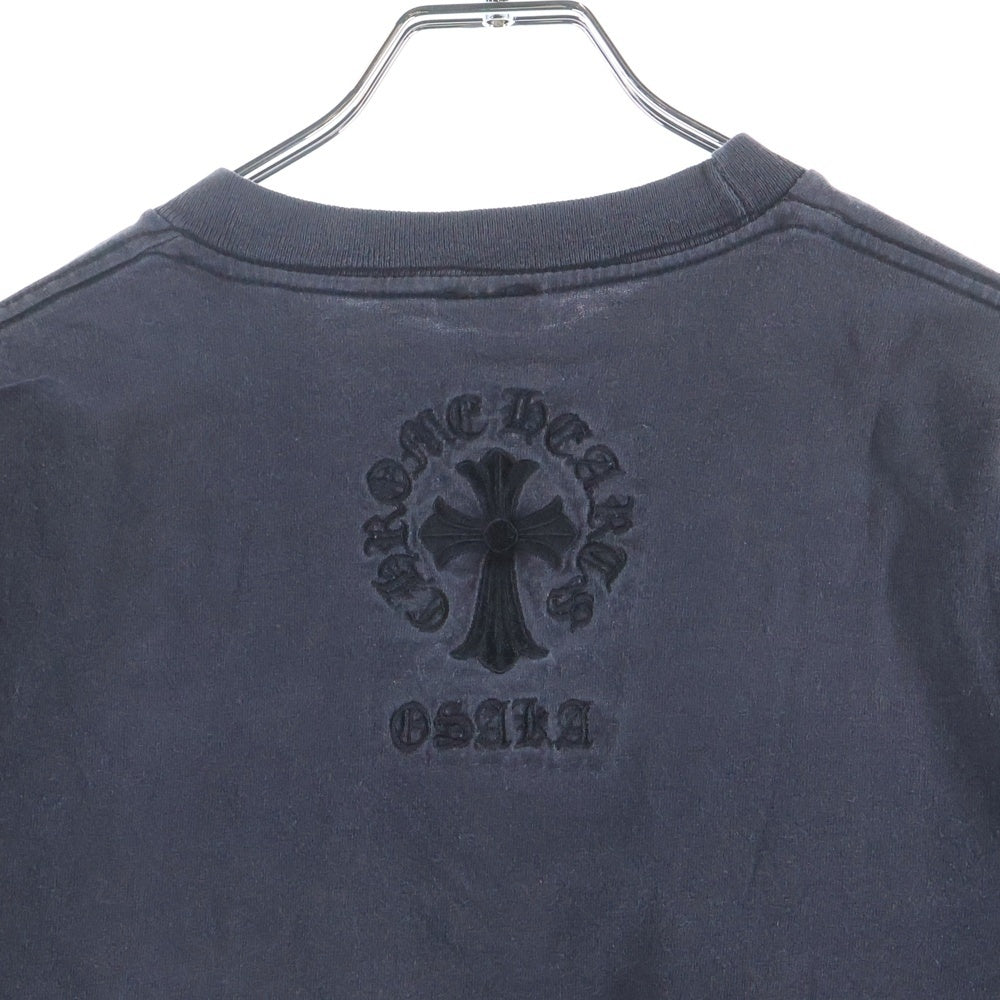 CHROME HEARTS(クロムハーツ) OLD オールドモデル 大阪限定 バック刺繍 ポケット切替 半袖Tシャツ カットソー ブラック