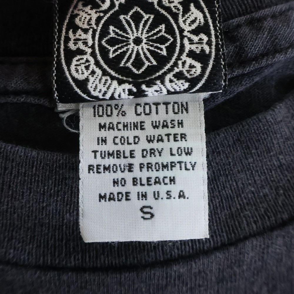 CHROME HEARTS(クロムハーツ) OLD オールドモデル 大阪限定 バック刺繍 ポケット切替 半袖Tシャツ カットソー ブラック