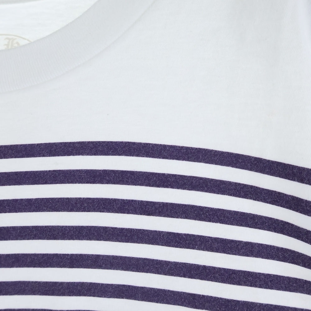 CHROME HEARTS(クロムハーツ) FOTI STRIPE T-SHIRT フォティ ストライプ クルーネック半袖Tシャツカットソー ホワイト