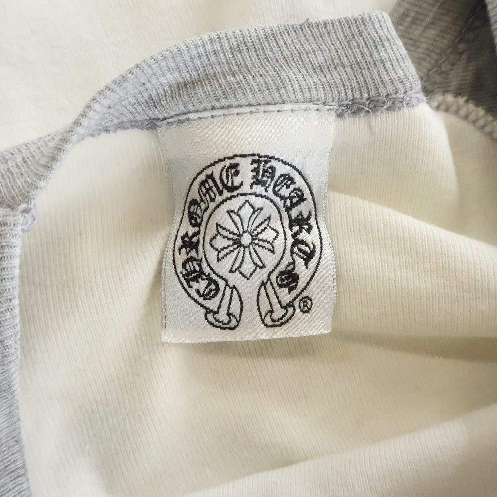 CHROME HEARTS(クロムハーツ) American Flag L/S Tee アメリカンフラッグ クルーネック 長袖Tシャツ ホワイト