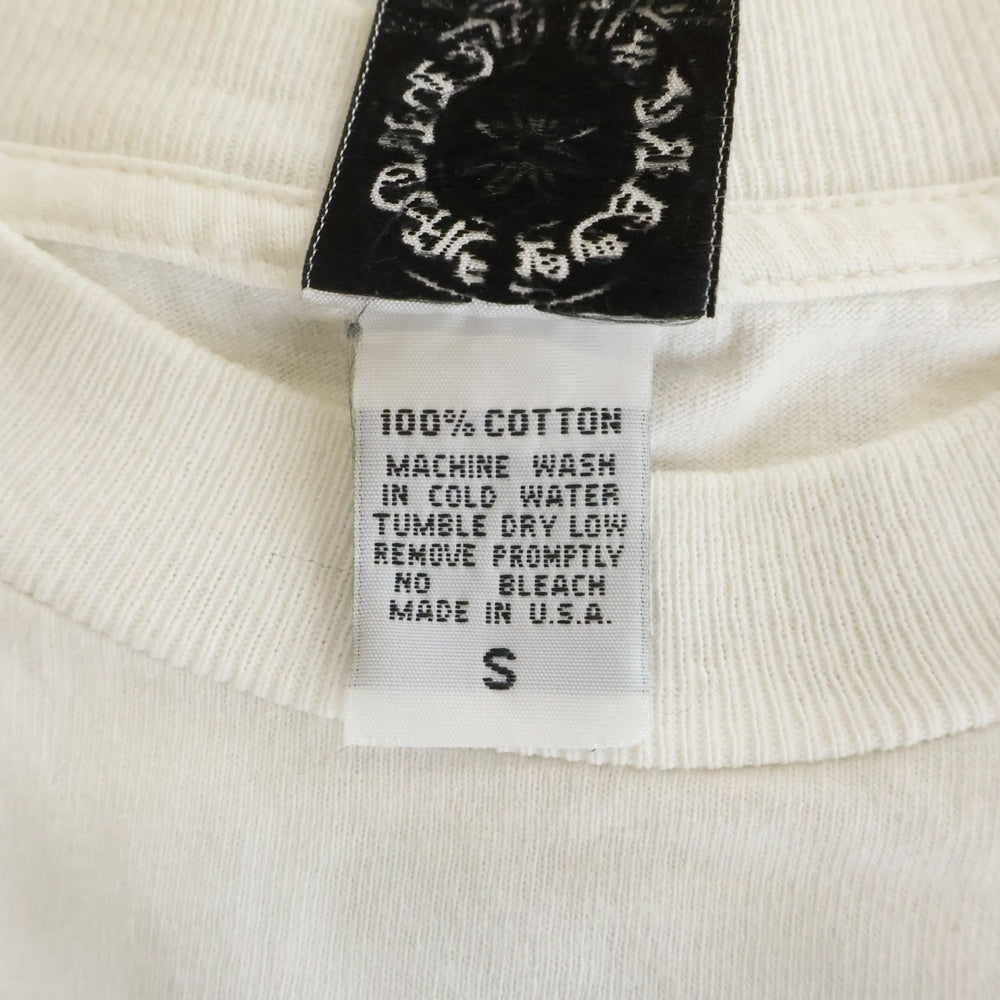 CHROME HEARTS(クロムハーツ) ロサンゼルス限定 FUCK YOU ファックユー ホースシュー バッククロスロゴ 長袖Tシャツ ロンT ロングスリーブカットソー ホワイト