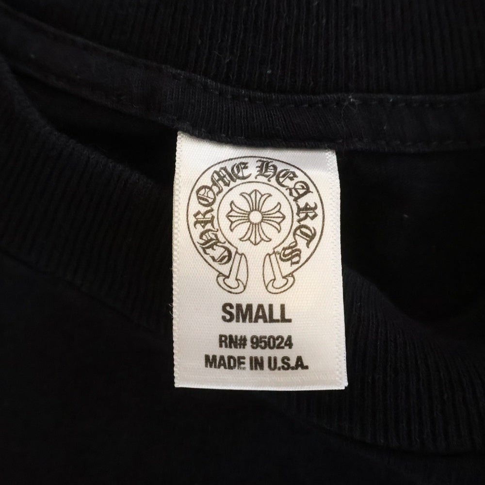 CHROME HEARTS(クロムハーツ) OLD 3CH CROSS S/S TEE トリプルクロスプリント クルーネック 半袖Tシャツ ブラック