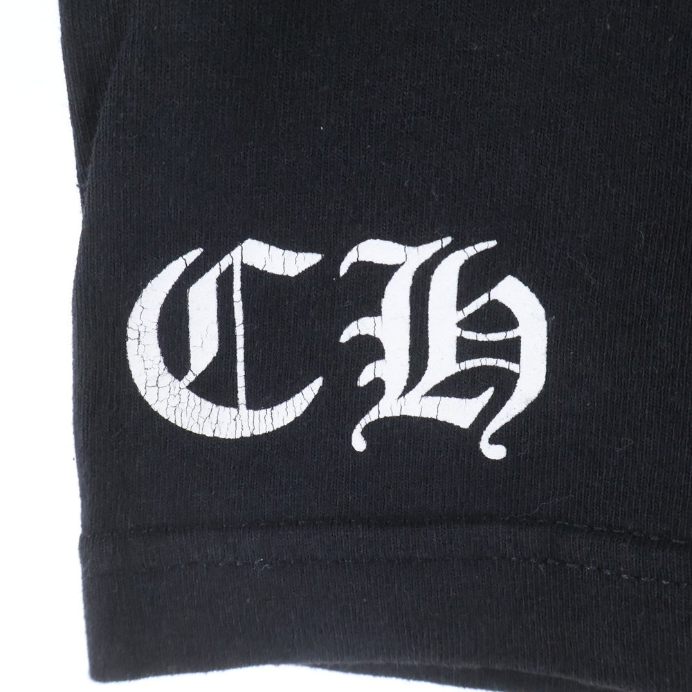 CHROME HEARTS(クロムハーツ) OLD AMERICAN FLAG TEE オールド アメリカンフラッグTシャツ 星条旗 ホースシュープリント 半袖Tシャツ カットソー ブラック