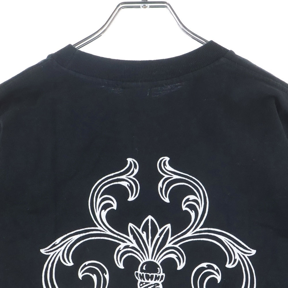 CHROME HEARTS(クロムハーツ) OLD MAXFIELD COLLABORATION BIG DAGGER TEE マックスフィールド胸ポケット バックダガープリント 半袖Tシャツ カットソー ブラック