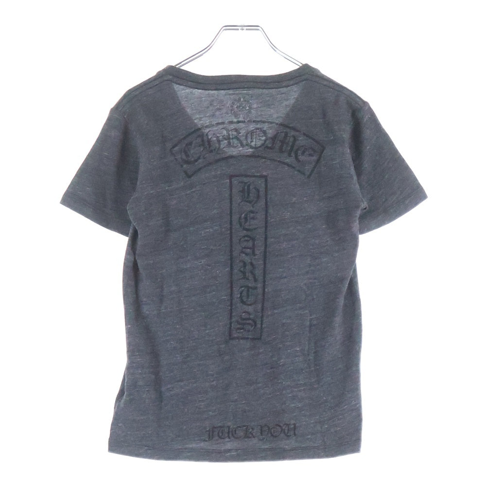 CHROME HEARTS(クロムハーツ) バックTバープリント Vネック 半袖Tシャツ グレー