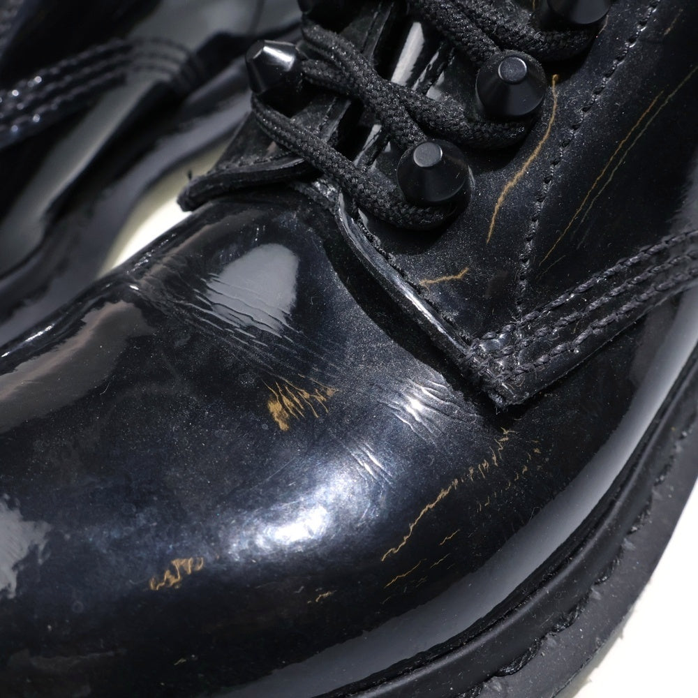 Dr.Martens(ドクターマーチン) 8ホール エナメル ロングブーツ ブラック レディース