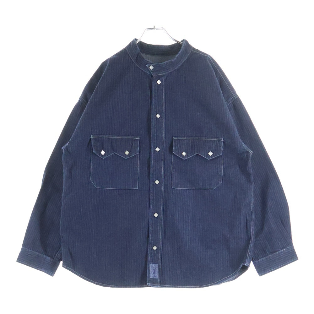 TENDERLOIN(テンダーロイン) DENIM HB SHT SNAP BUTTON スナップボタン デニムヘリンボーン長袖シャツ インディゴ