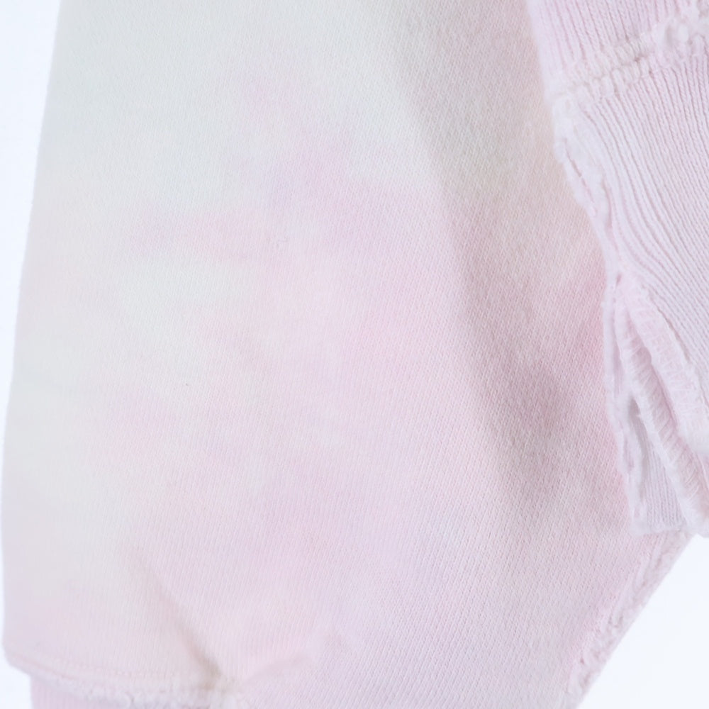 SAINT MICHAEL(セントマイケル) 23AW CREW NECK SWEAT_ONE POINT ヴィンテージ加工 タイダイ染めクルーネックスウェット トレーナー ホワイト/ピンク SM-A23-0000-025