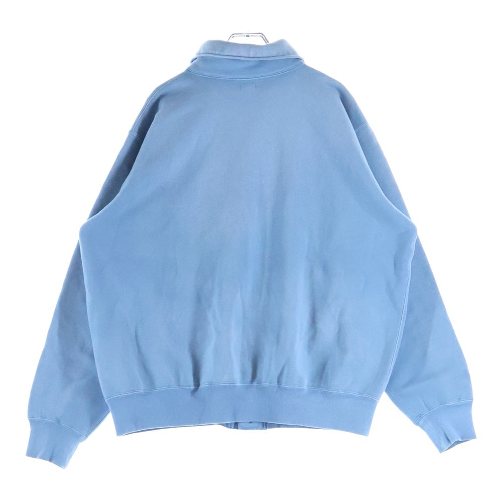 A.PRESSE(アプレッセ) 25AW Vintage Sweat Cardigan ヴィンテージ加工スウェットカーディガン ブルー 25AAP-05-08