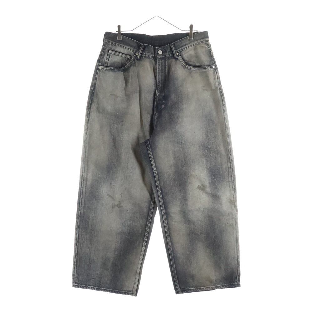 ANCELLM(アンセルム) 25SS AGING WIDE 5P DENIM PANTS エイジングワイド5ポケットデニムパンツ グレー ANC-PT77