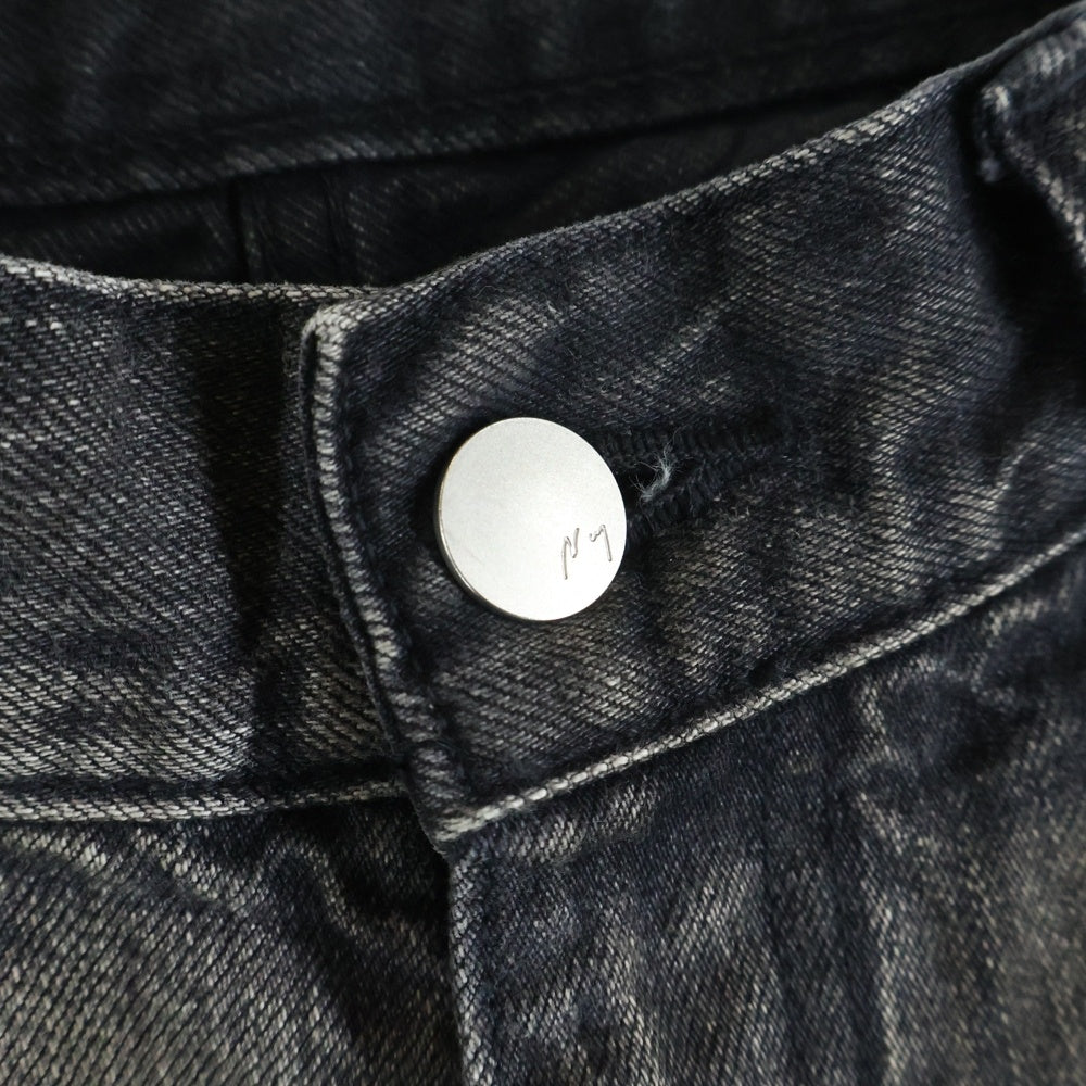 ANCELLM(アンセルム) 25SS AGING WIDE 5P DENIM PANTS エイジングワイド5ポケットデニムパンツ グレー ANC-PT77