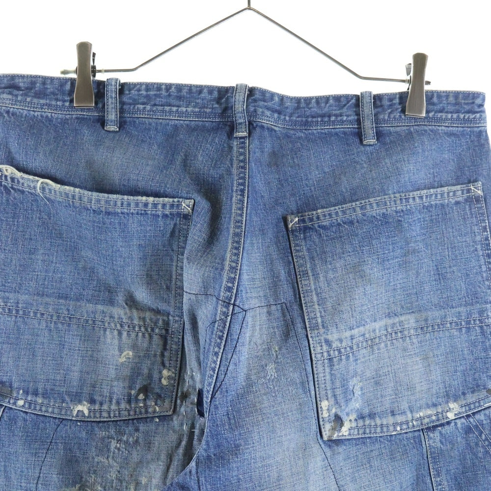 SAINT MICHAEL(セントマイケル) 24SS DENIM PANTS PAINTER BLUE ヴィンテージ加工 ペインターデニムパンツ インディゴ SM-YS8-0000-051