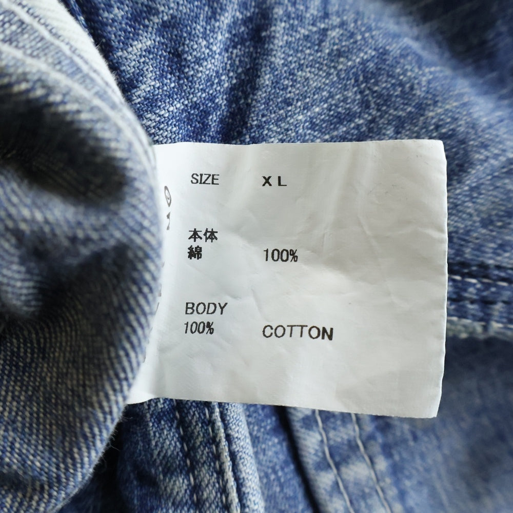 SAINT MICHAEL(セントマイケル) 24SS DENIM PANTS PAINTER BLUE ヴィンテージ加工 ペインターデニムパンツ インディゴ SM-YS8-0000-051