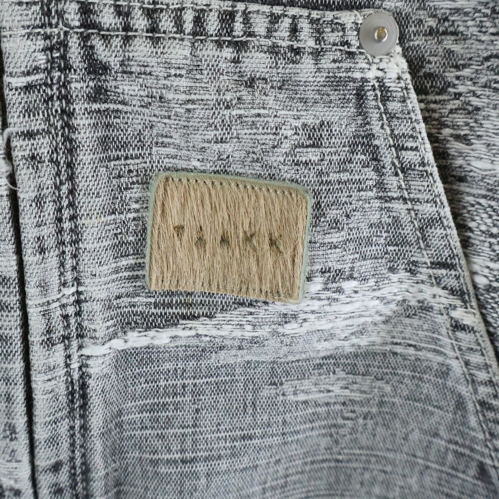 TAAKK(ターク) 24AW DENIM ACTIVE PARKA デニム アクティブパーカー ジップアップフーディー グレー TA24AW-BL225STU