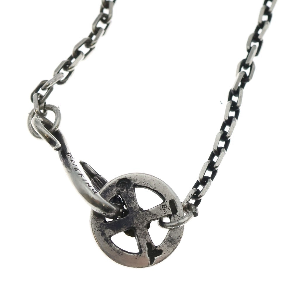 TADY & KING(タディアンドキング) イーグルフック&レギュラーホイール金縄ターコイズ付き 太角チェーン 45cm