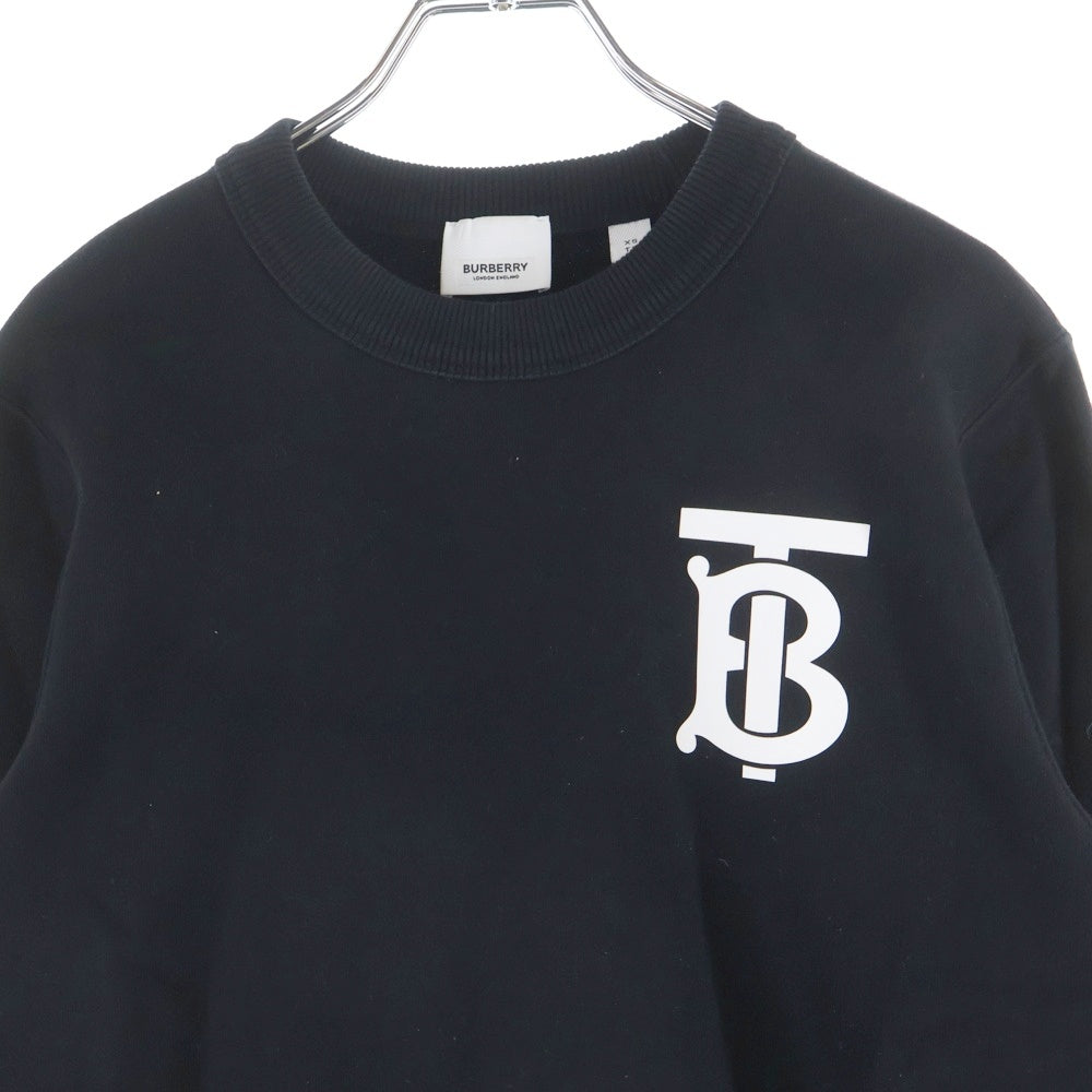 BURBERRY(バーバリー) TBロゴプリント クルーネック 長袖スウェット ブラック 8024346/70B