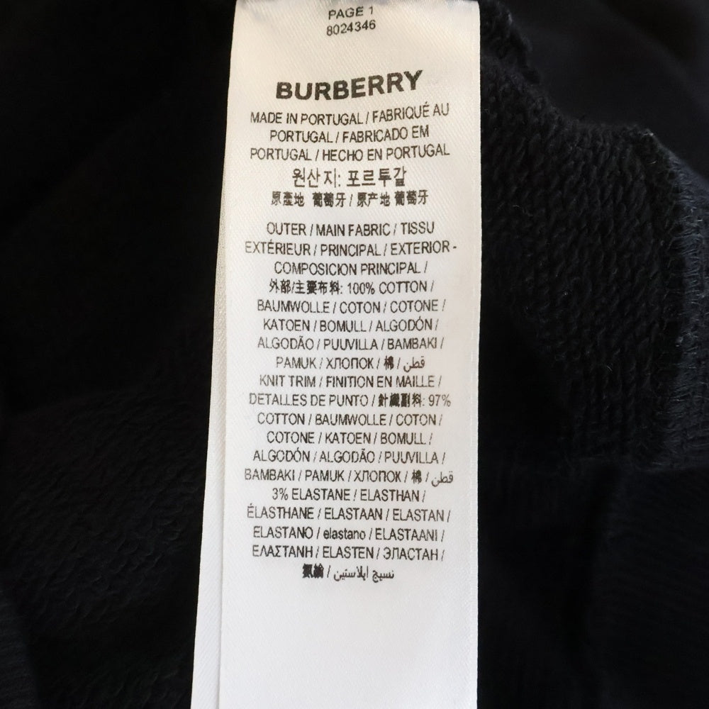 BURBERRY(バーバリー) TBロゴプリント クルーネック 長袖スウェット ブラック 8024346/70B
